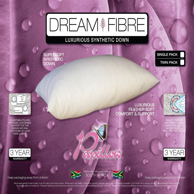 Dream Fibre Single Zip Bag Pillow Standard Length-zoom-