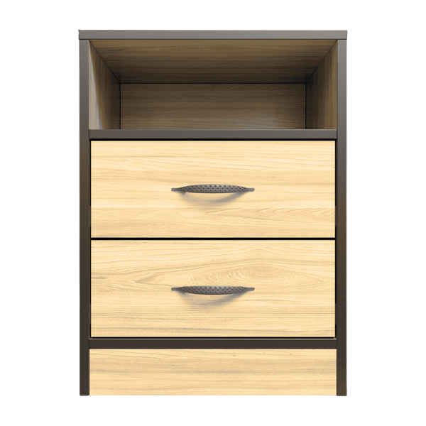 Foundation Two Drawers Pedestal Swiss Elm
