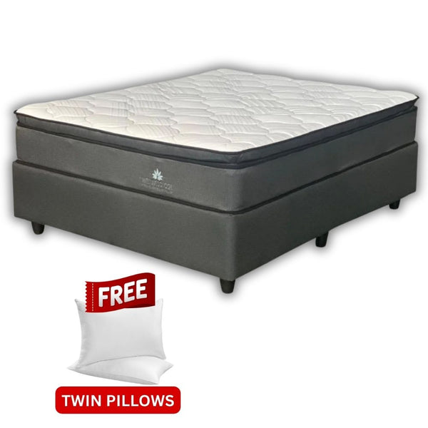 Wellness Coil Medium Double Bed Set Standard Length