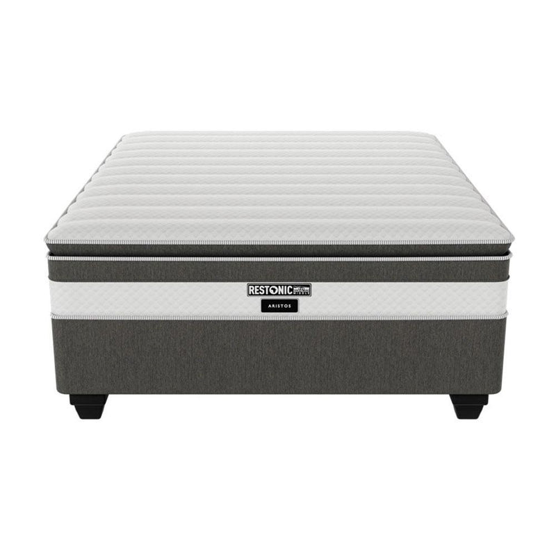 Restonic Aristos Plush Three Quarter Bed Set Extra Length-zoom-
