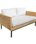 Barbados 2 Seater Rattan Steel Legs
