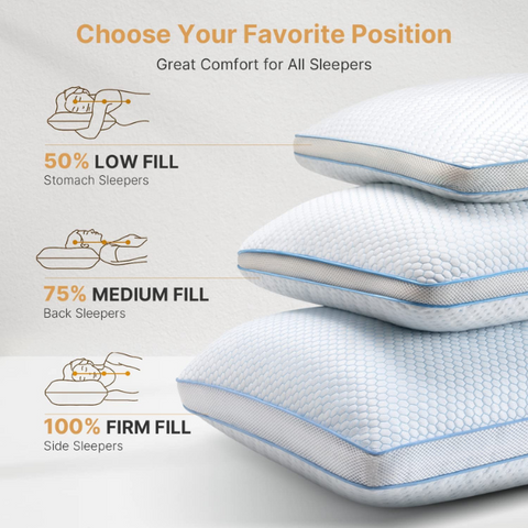 Bamboo Mattress memory foam pillows