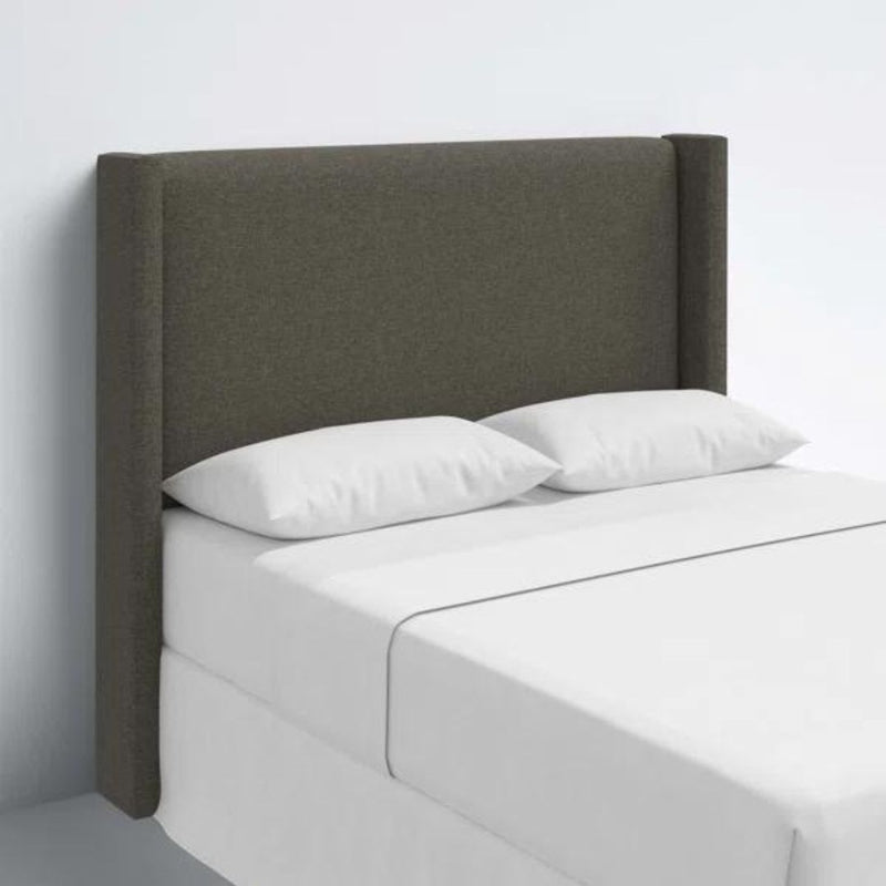 Makoya Navy Blue Fabric Queen Bed Headboard-zoom-