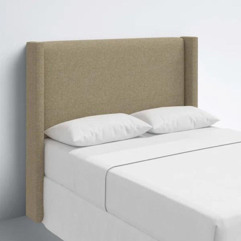 Makoya Light Brown Fabric Queen Bed Headboard-zoom-