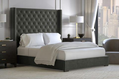 Barcelona Black Double Headboard