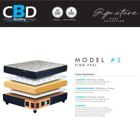 Ember Firm Feel Three Quater Mattress Extra Length