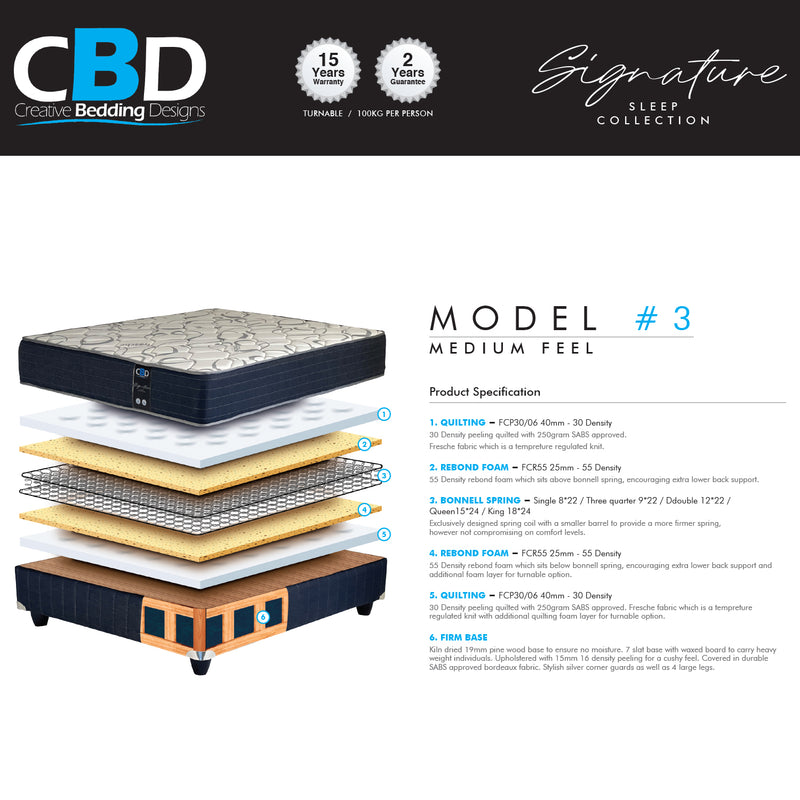 Harmony Medium Double Mattress Extra Length-zoom-