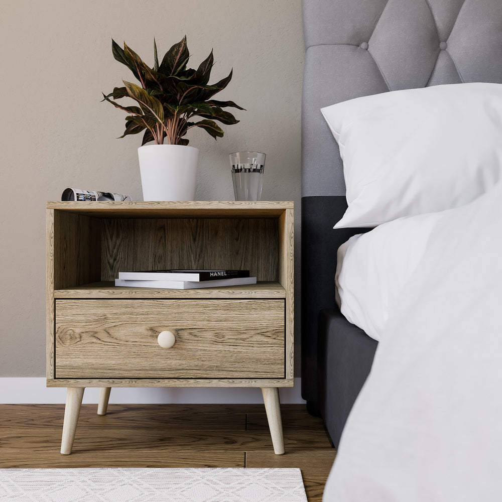 Scandinavian One Drawer Pedestal Alegria-3