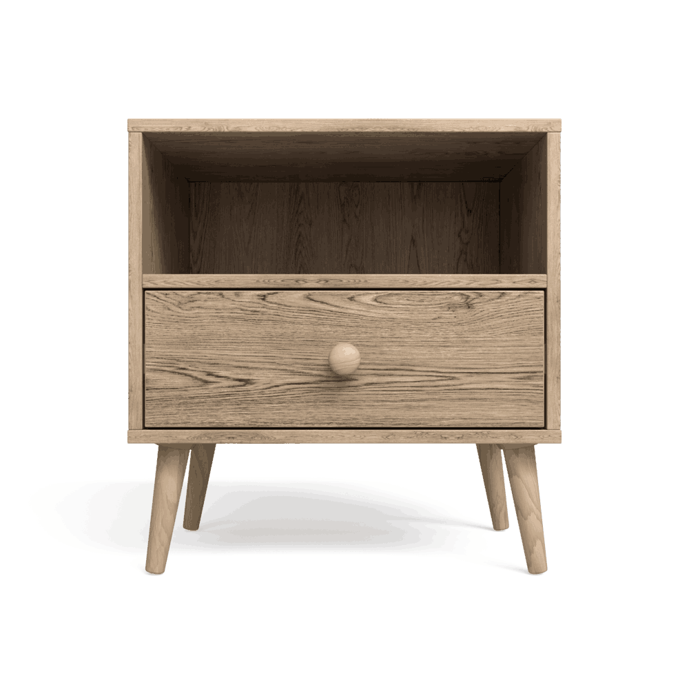 Scandinavian One Drawer Pedestal Alegria-1