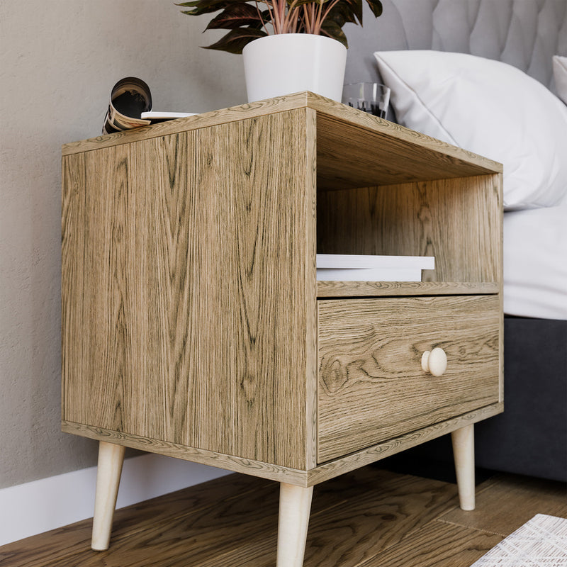 Scandinavian One Drawer Pedestal Alegria-zoom-