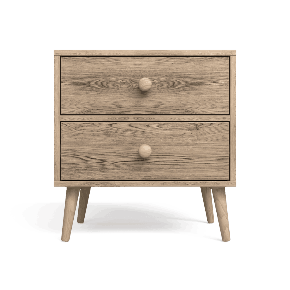 Scandinavian Two Drawer Pedestal Alegria-1