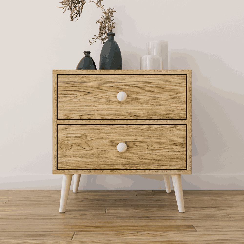 Scandinavian Two Drawer Pedestal Alegria-4