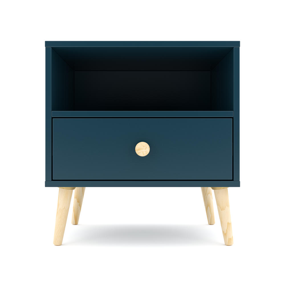 Impression One Drawers Pedestal Petrol Blue-zoom-1