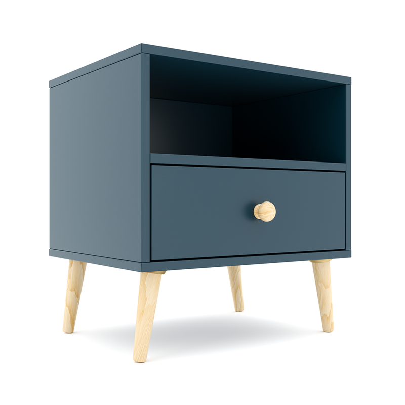 Impression One Drawers Pedestal Petrol Blue-zoom-