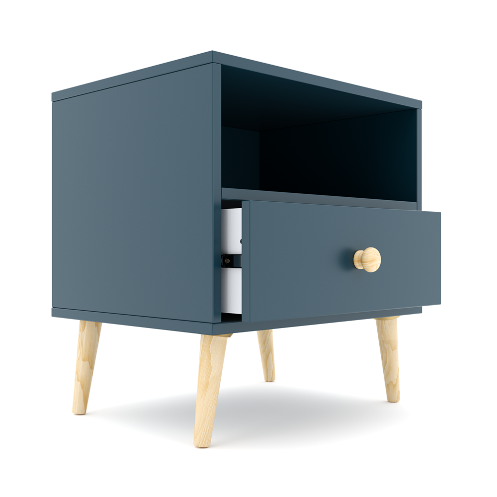 Impression One Drawers Pedestal Petrol Blue-zoom-5