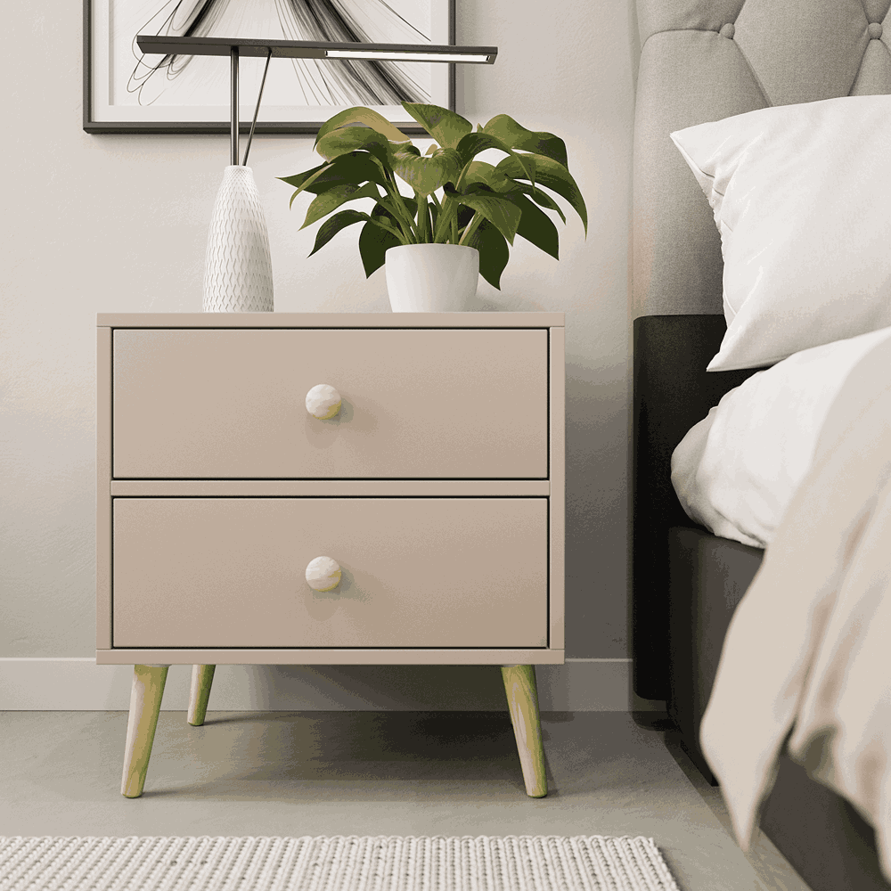 Impression Two Drawers Pedestal Congo-zoom-2