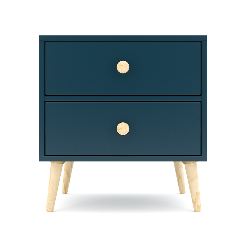 Impression Two Drawers Pedestal Petrol Blue-zoom-