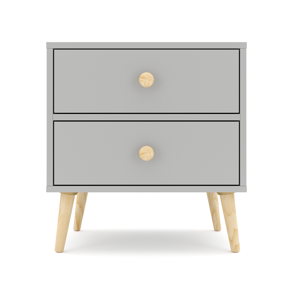 Impression Two Drawers Pedestal Dunblane Grey-zoom-1