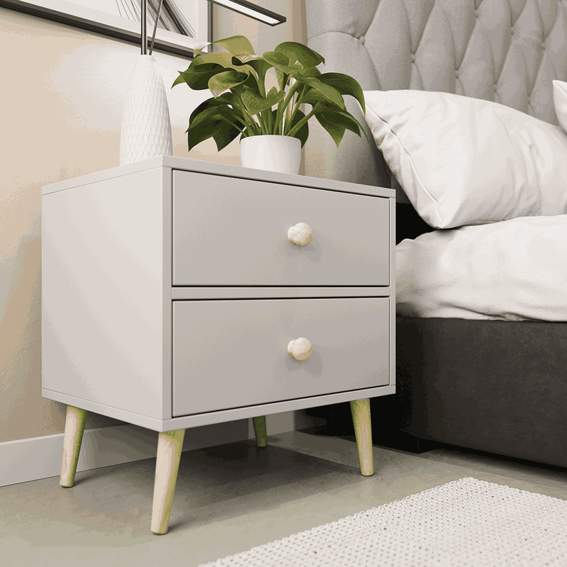 Impression Two Drawers Pedestal Dunblane Grey-zoom-