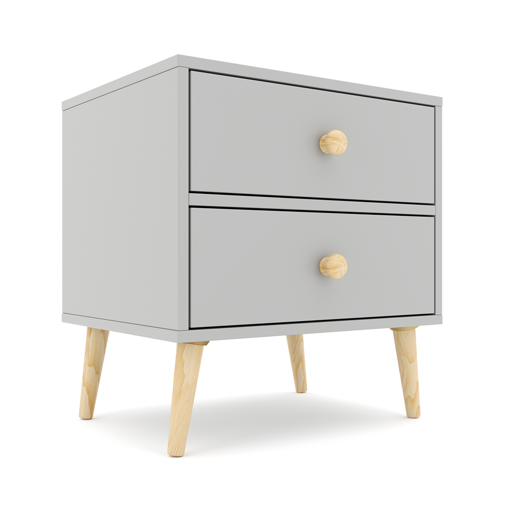 Impression Two Drawers Pedestal Dunblane Grey-zoom-4