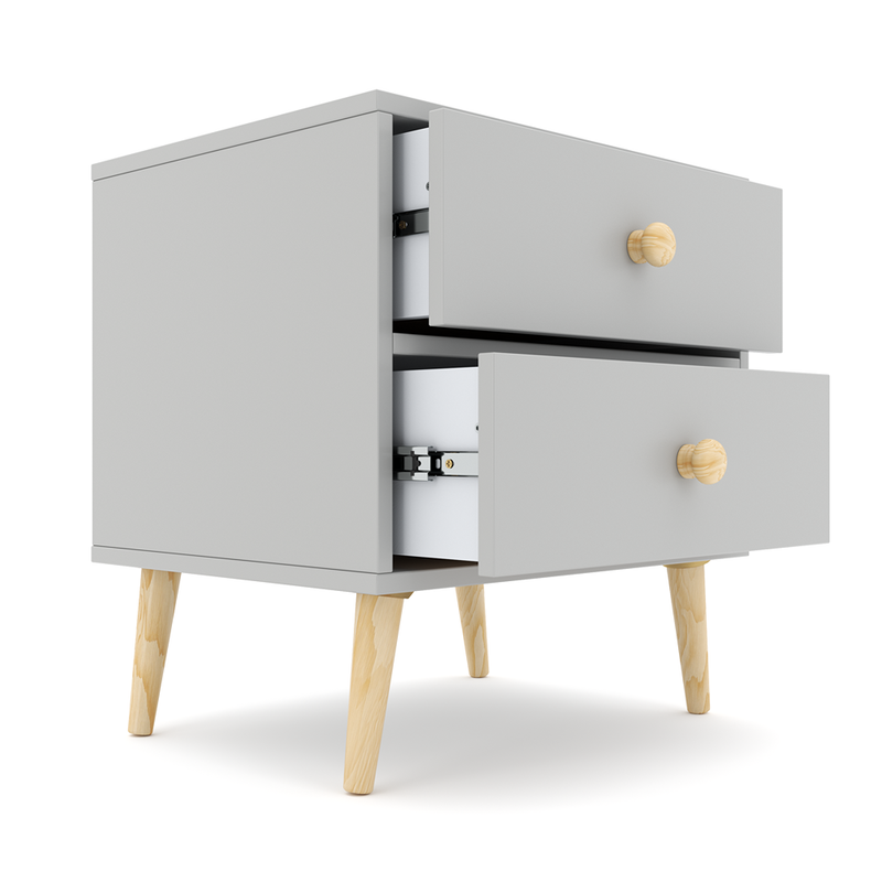 Impression Two Drawers Pedestal Dunblane Grey-zoom-