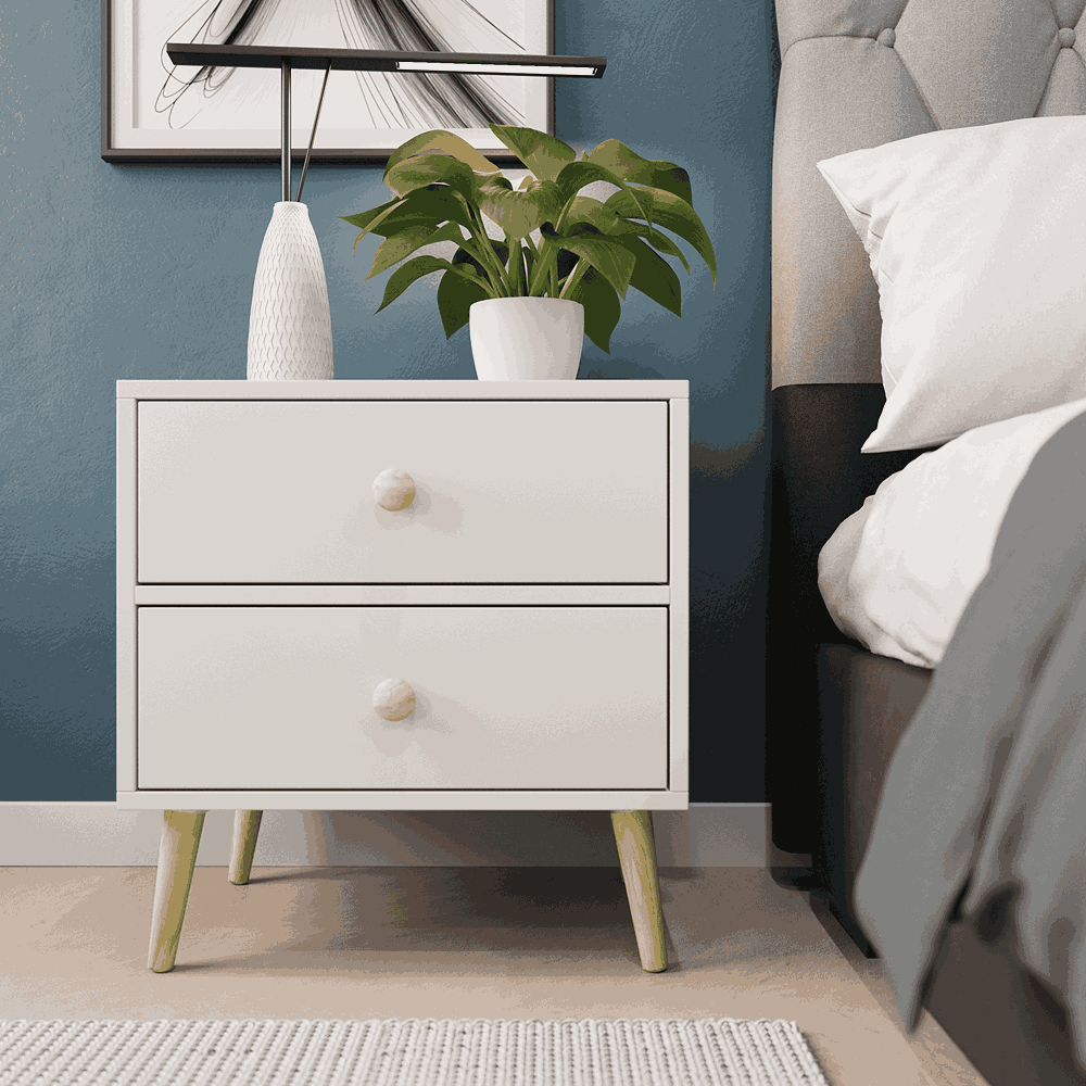 Impression Two Drawers Pedestal Folkstone Grey