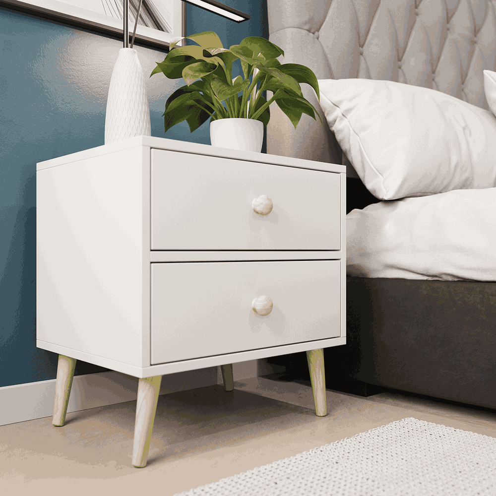 Impression Two Drawers Pedestal Folkstone Grey-3