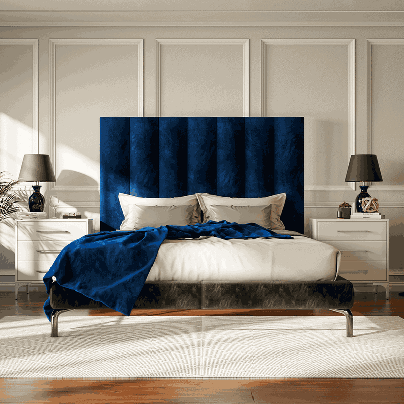Trentino Royal Blue King Headboard-zoom-