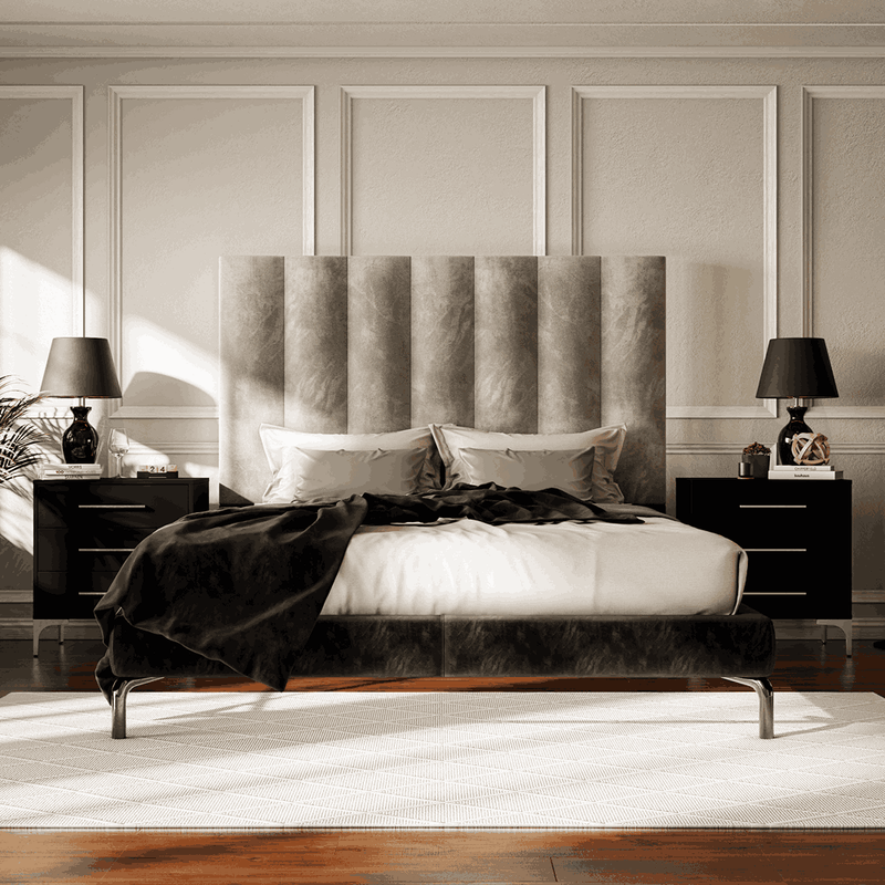 Trentino Grey Double Headboard-zoom-