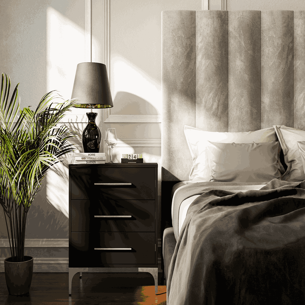 Trentino Grey Double Headboard-3