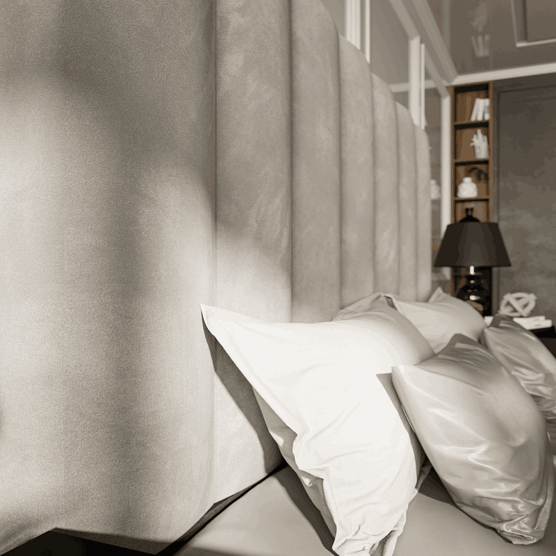 Trentino Grey Queen Headboard-zoom-
