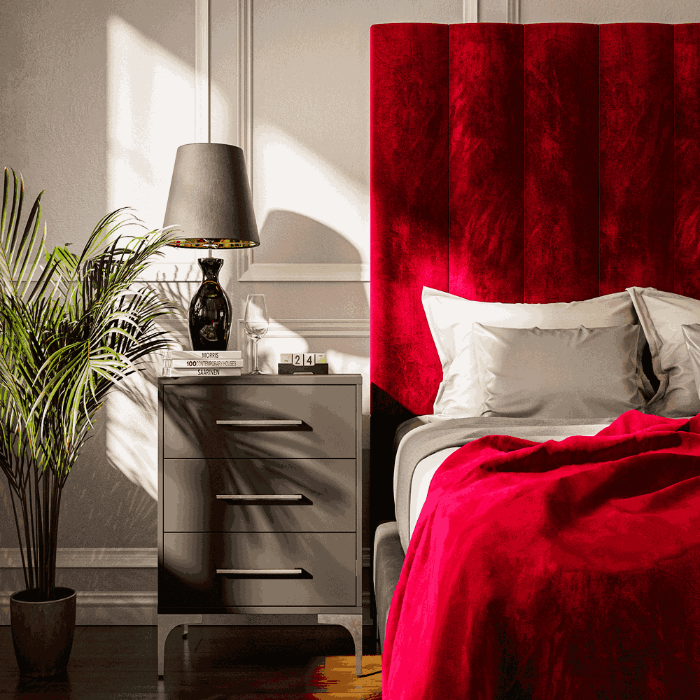 Trentino Red Double Headboard-3