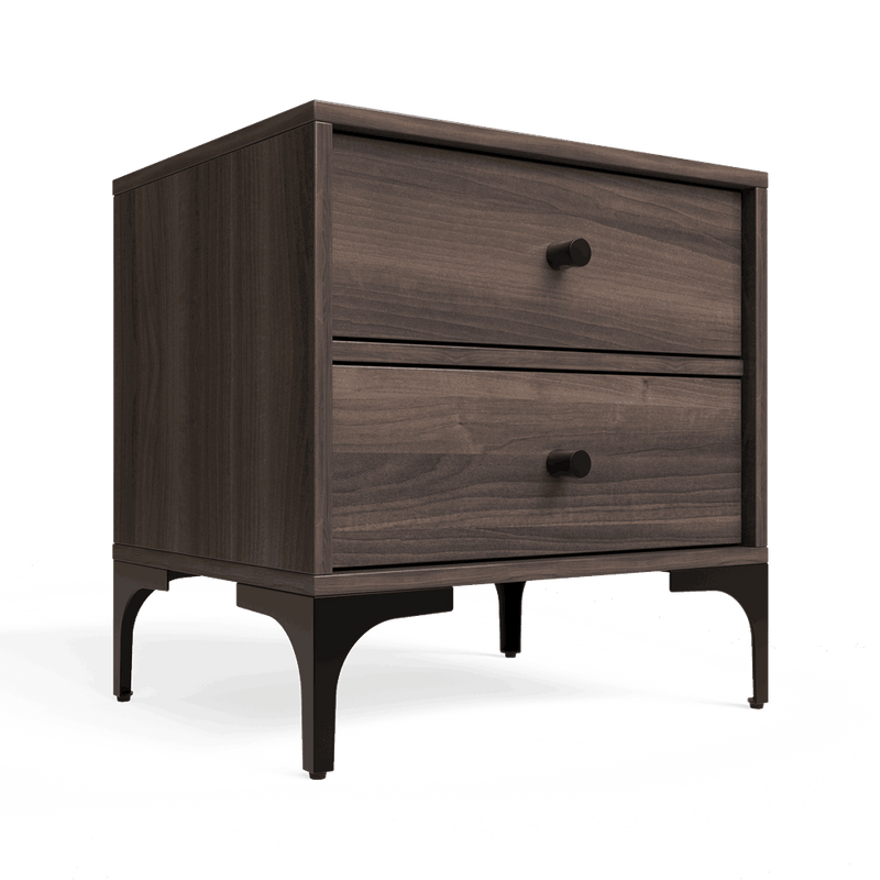 Mistbelt Two Drawers Pedestal Walnut-zoom-