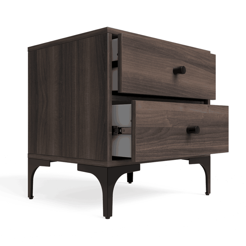 Mistbelt Two Drawers Pedestal Walnut-zoom-