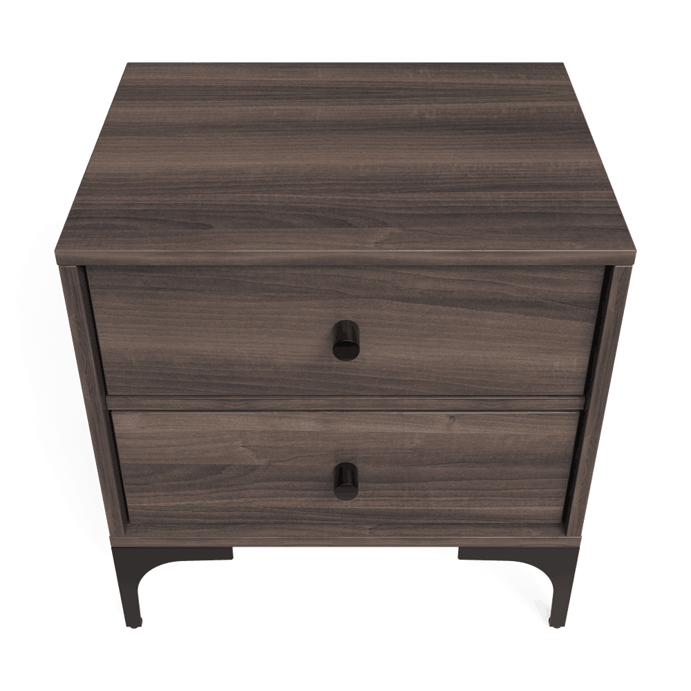Mistbelt Two Drawers Pedestal Walnut-5