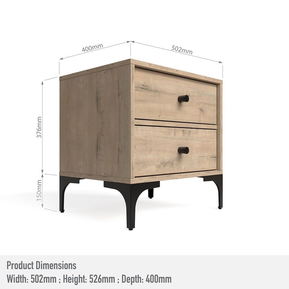 Mistbelt Two Drawers Pedestal Brookhill-4