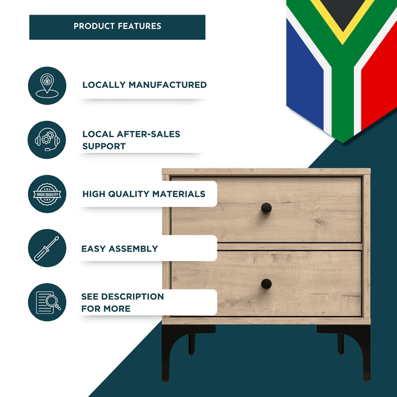 Mistbelt Two Drawers Pedestal Brookhill-zoom-