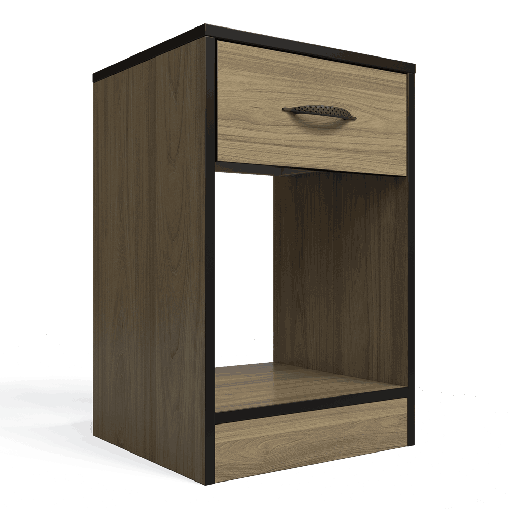 Essential One Drawers Pedestal Swiss Elm