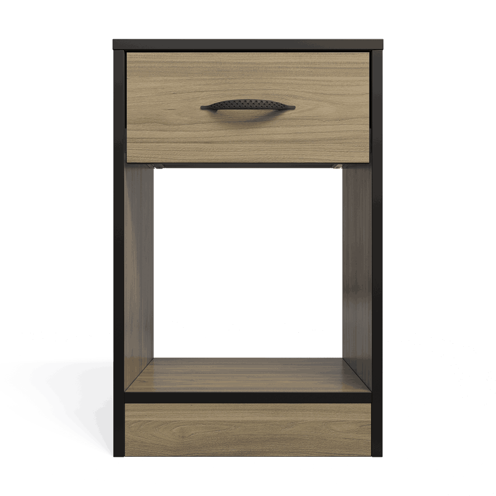 Essential One Drawers Pedestal Swiss Elm-1