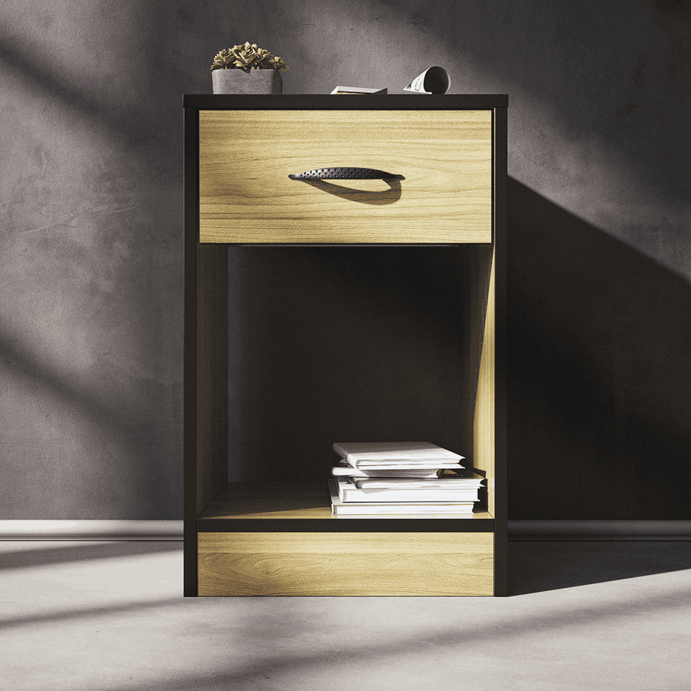 Essential One Drawers Pedestal Swiss Elm-6