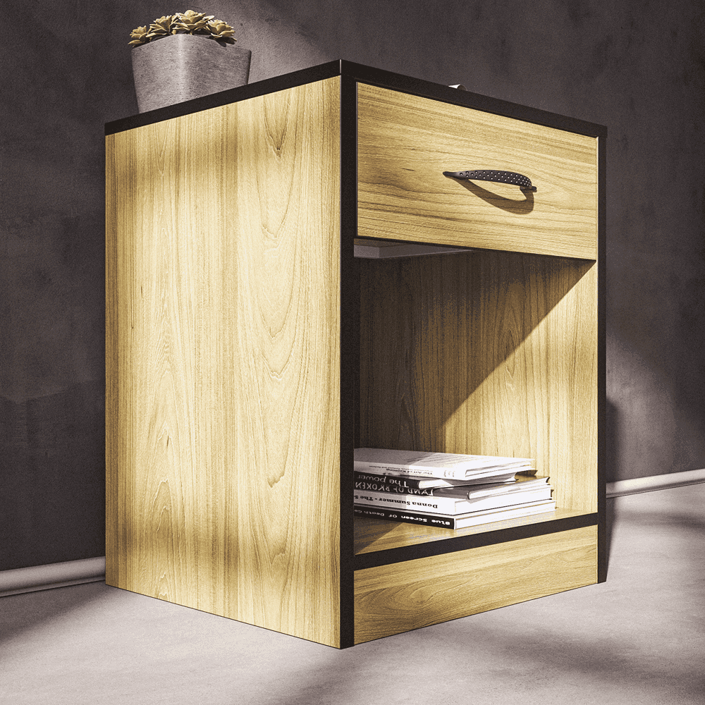 Essential One Drawers Pedestal Swiss Elm-zoom-7