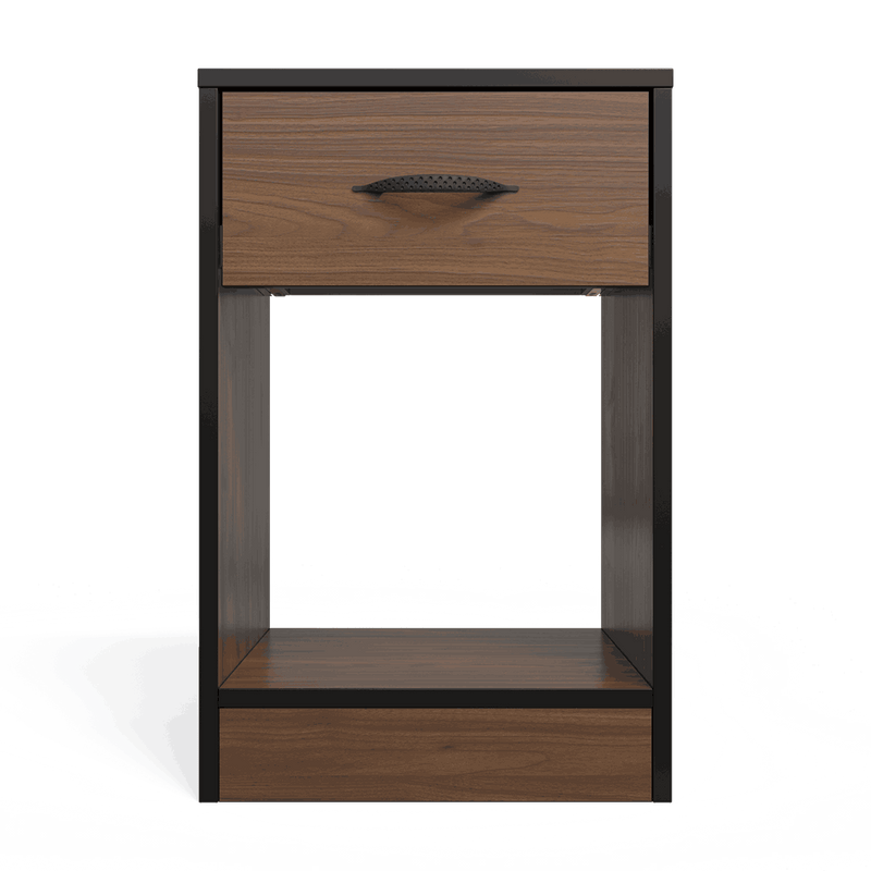 Essential One Drawers Pedestal Brown Walnut-zoom-