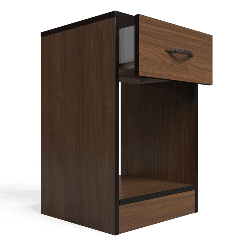 Essential One Drawers Pedestal Brown Walnut-zoom-