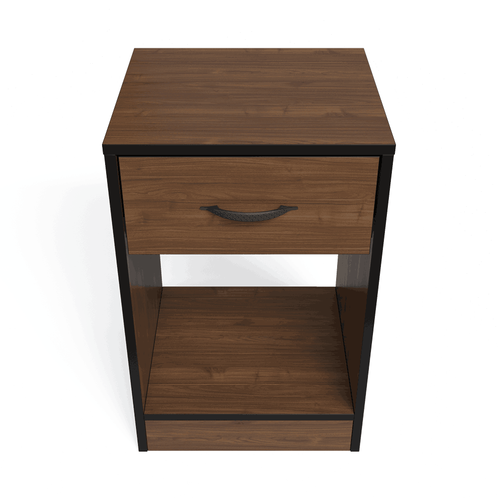 Essential One Drawers Pedestal Brown Walnut-zoom-7