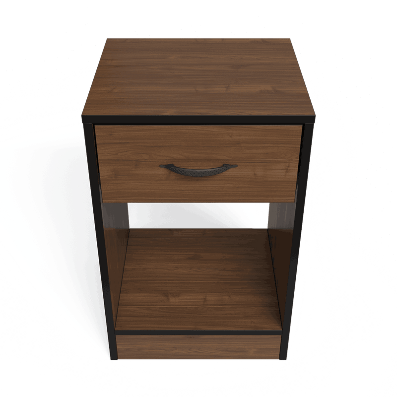 Essential One Drawers Pedestal Brown Walnut-zoom-