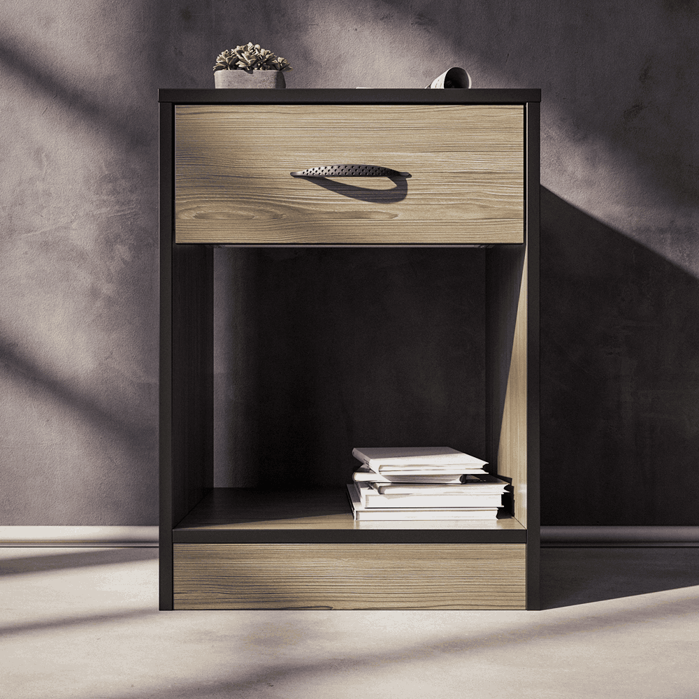 Foundation One Drawers Pedestal Smoked Cedar-4