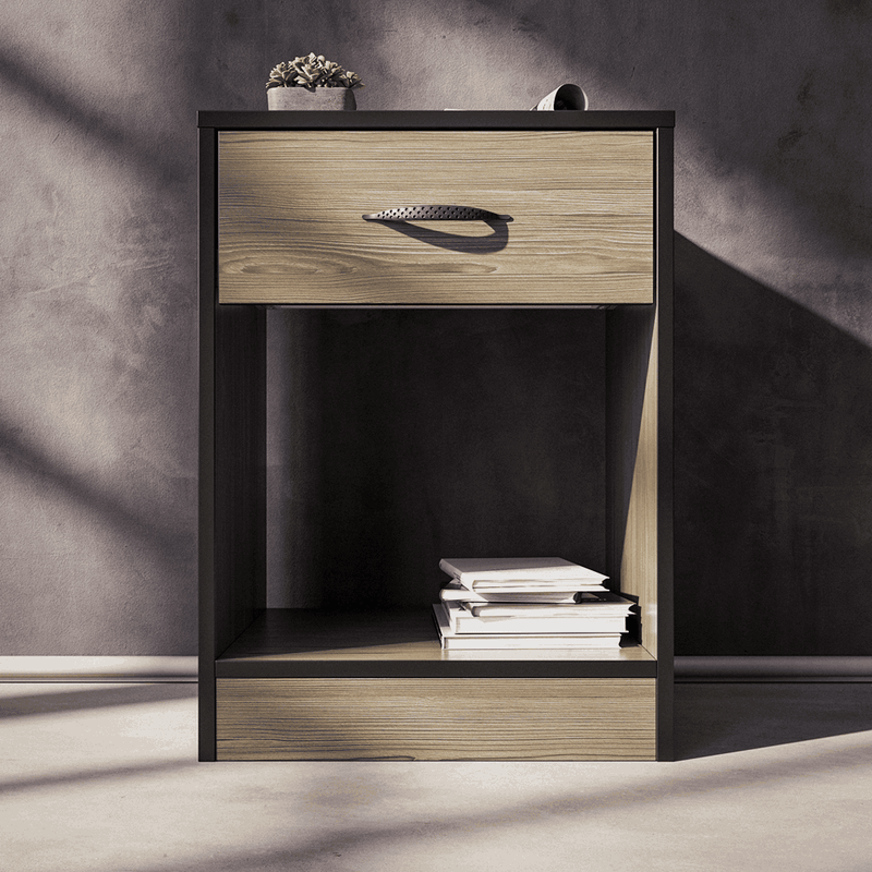 Foundation One Drawers Pedestal Smoked Cedar-zoom-