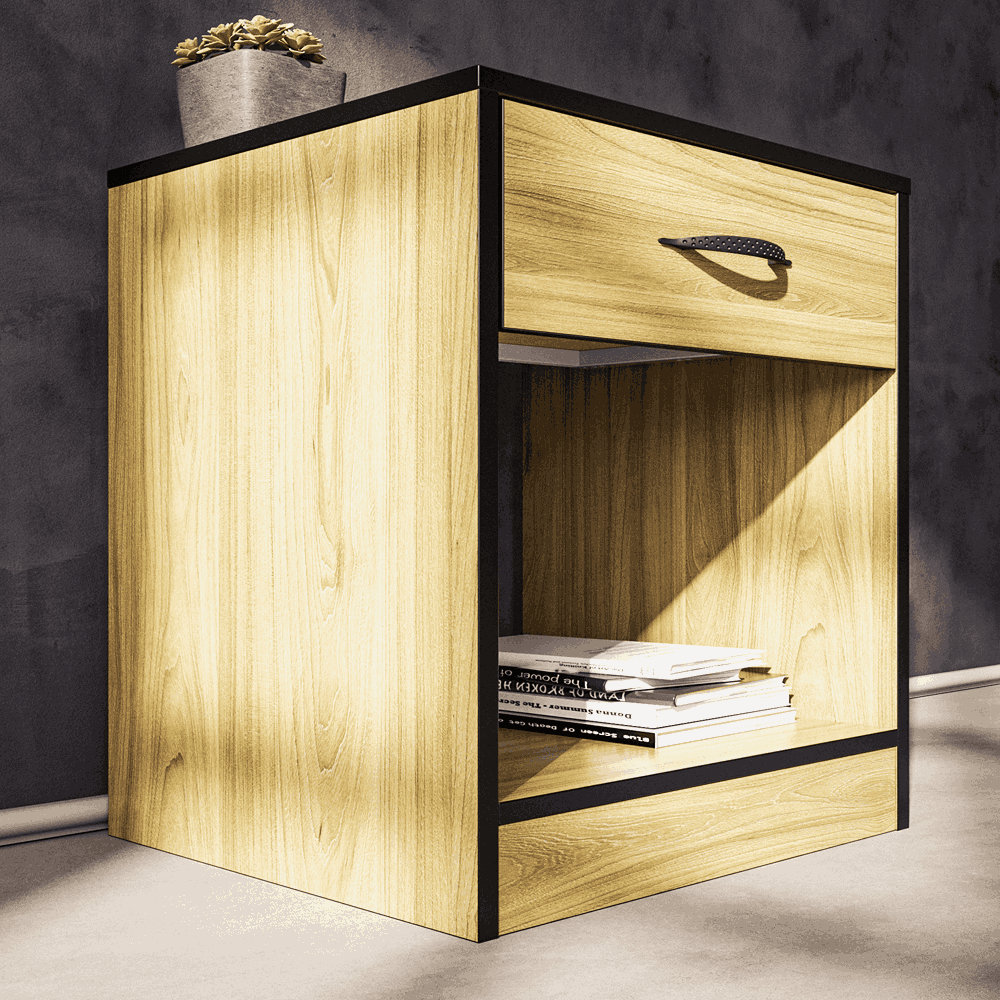 Foundation One Drawers Pedestal Swiss Elm-5