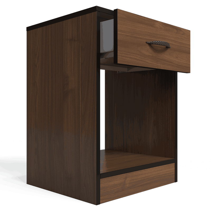 Foundation One Drawers Pedestal Brown Walnut-zoom-