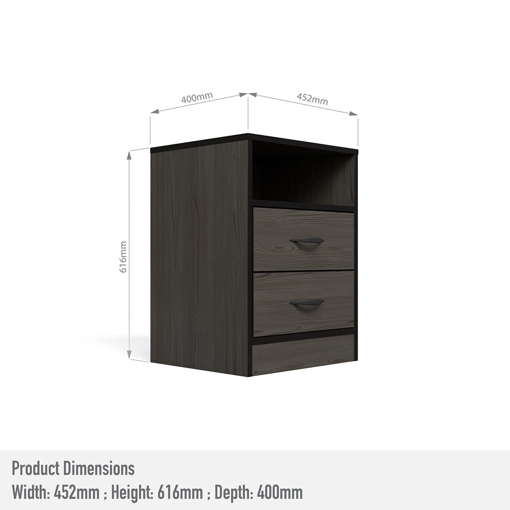 Foundation Two Drawers Pedestal Smoked Cedar-zoom-3